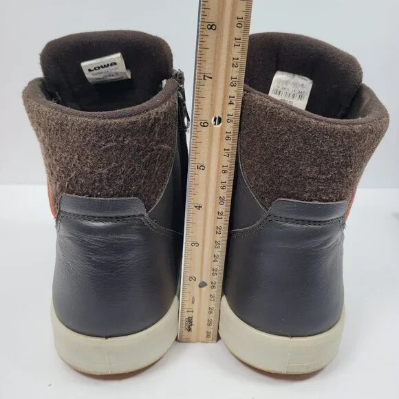 Lowa Bosco GTX Men's Dark Gray Brown Zip Up Ankle Winter Boots US Size 14 - Picture 8 of 9